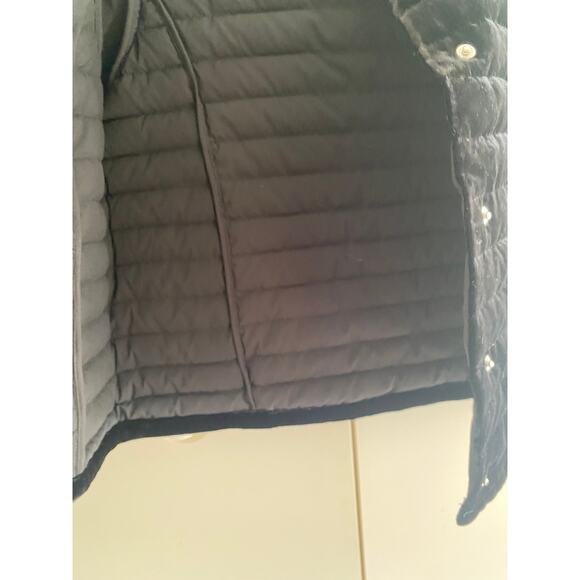 Talbots Quilted Velour Bomber Jacket Size 8 - Picture 4 of 5